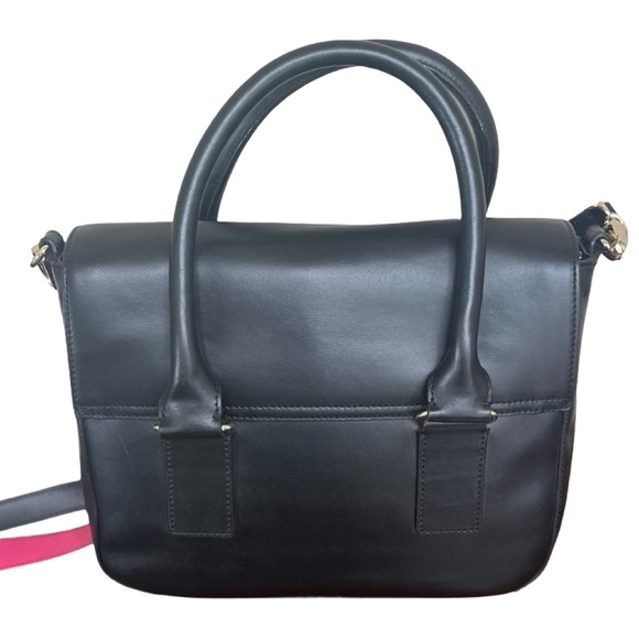Kate Spade Black and Hot Pink Handbag - EUC - Picture 3 of 9